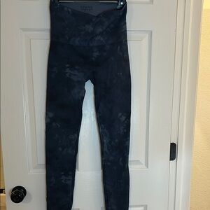 Spanx Black Tie-Dye Leggings